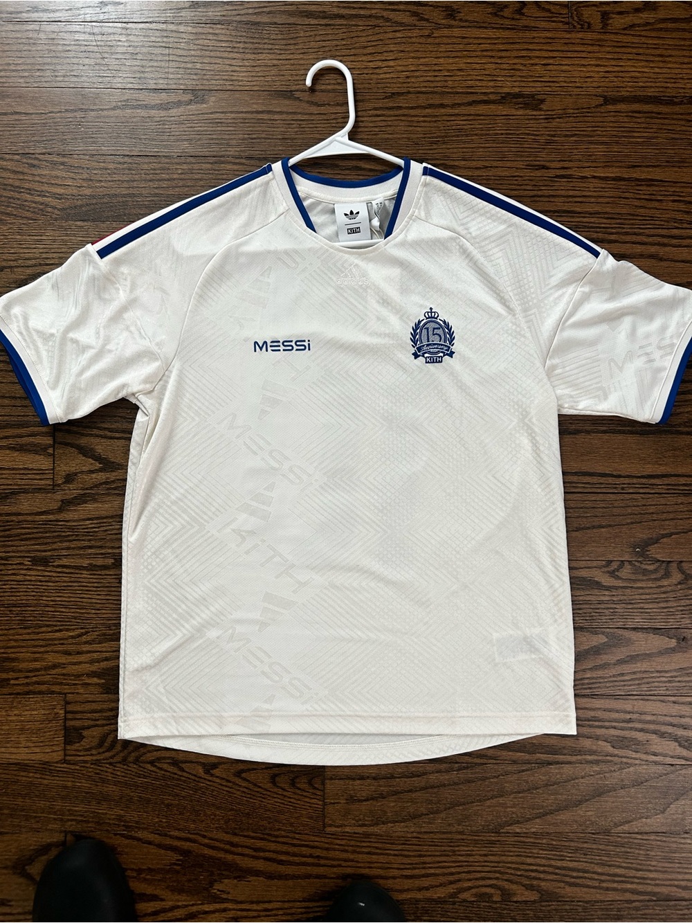Kith x adidas Messi jersey chalk white